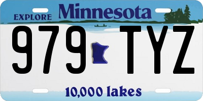 MN license plate 979TYZ