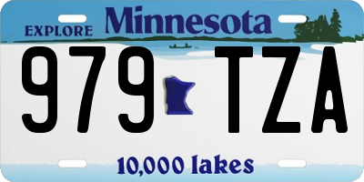 MN license plate 979TZA