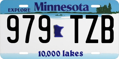 MN license plate 979TZB