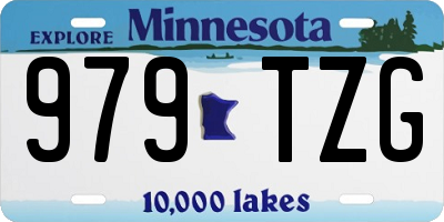 MN license plate 979TZG
