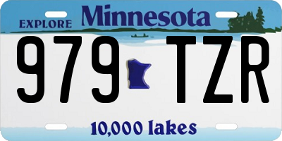 MN license plate 979TZR