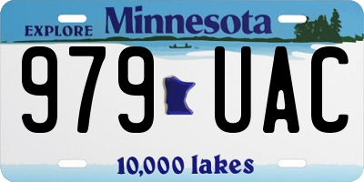 MN license plate 979UAC