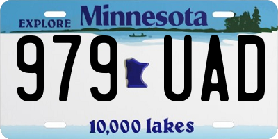 MN license plate 979UAD