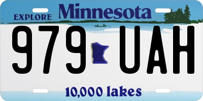 MN license plate 979UAH