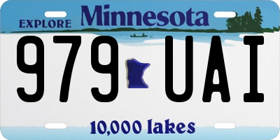 MN license plate 979UAI