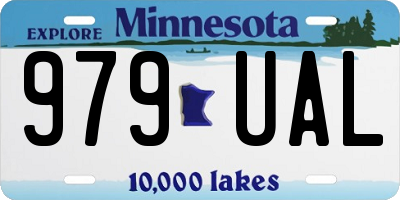 MN license plate 979UAL