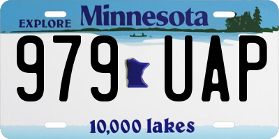 MN license plate 979UAP
