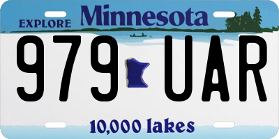 MN license plate 979UAR