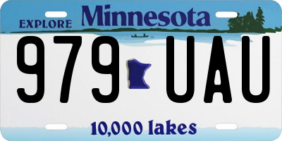 MN license plate 979UAU