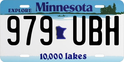 MN license plate 979UBH