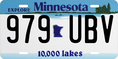 MN license plate 979UBV