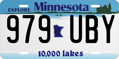 MN license plate 979UBY