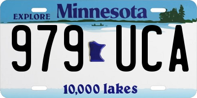 MN license plate 979UCA