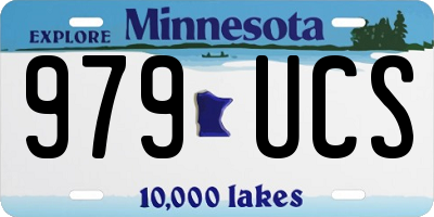 MN license plate 979UCS