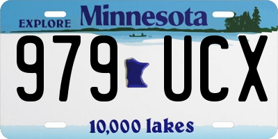 MN license plate 979UCX