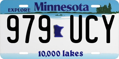 MN license plate 979UCY