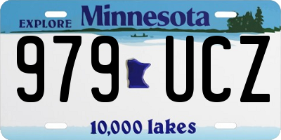 MN license plate 979UCZ