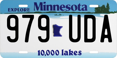 MN license plate 979UDA