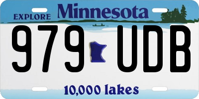 MN license plate 979UDB
