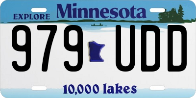 MN license plate 979UDD