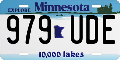 MN license plate 979UDE