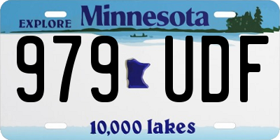 MN license plate 979UDF