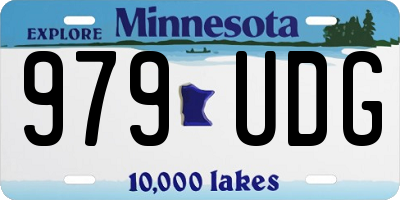 MN license plate 979UDG