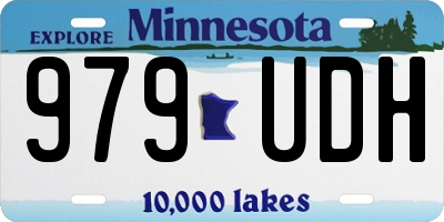 MN license plate 979UDH
