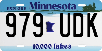 MN license plate 979UDK