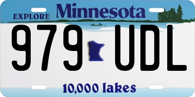 MN license plate 979UDL