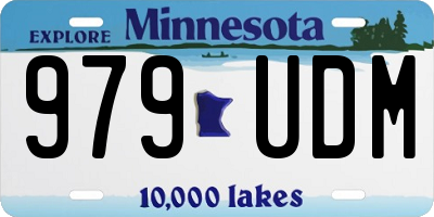 MN license plate 979UDM