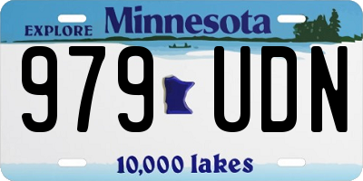 MN license plate 979UDN