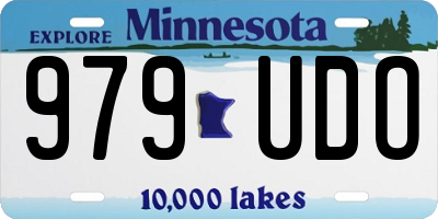 MN license plate 979UDO