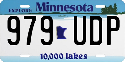 MN license plate 979UDP