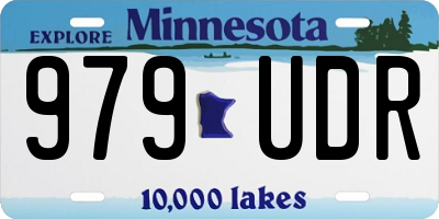 MN license plate 979UDR