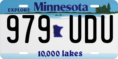 MN license plate 979UDU