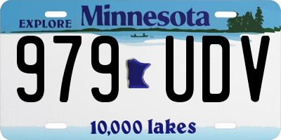 MN license plate 979UDV