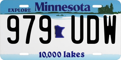 MN license plate 979UDW