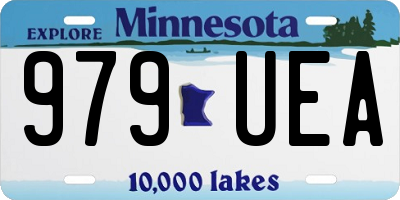 MN license plate 979UEA