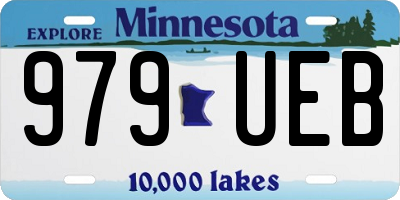 MN license plate 979UEB