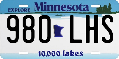 MN license plate 980LHS