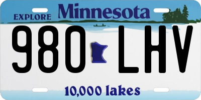 MN license plate 980LHV