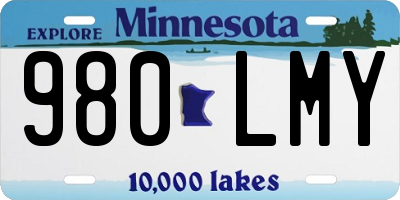 MN license plate 980LMY