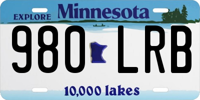 MN license plate 980LRB