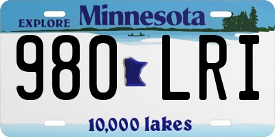 MN license plate 980LRI