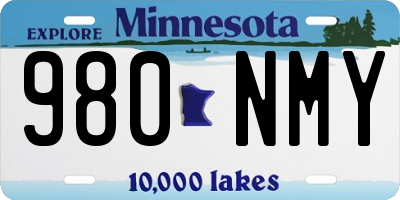 MN license plate 980NMY