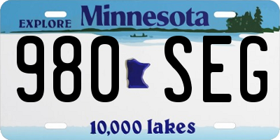 MN license plate 980SEG