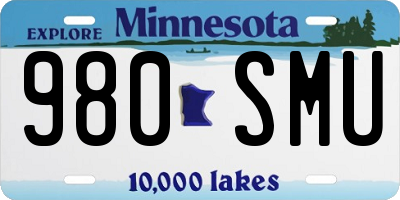 MN license plate 980SMU