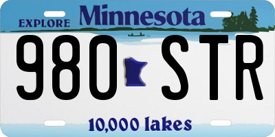 MN license plate 980STR