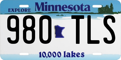 MN license plate 980TLS
